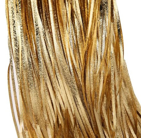 Дождик для фотозоны новогодний широкий 2 м на 1 м золотистый Киев - изображение 3