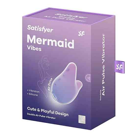 Вакуумний кліторальний стимулятор Satisfyer Mermaid Vibes Violet/Pink, 2 мотори Sex Aura Київ