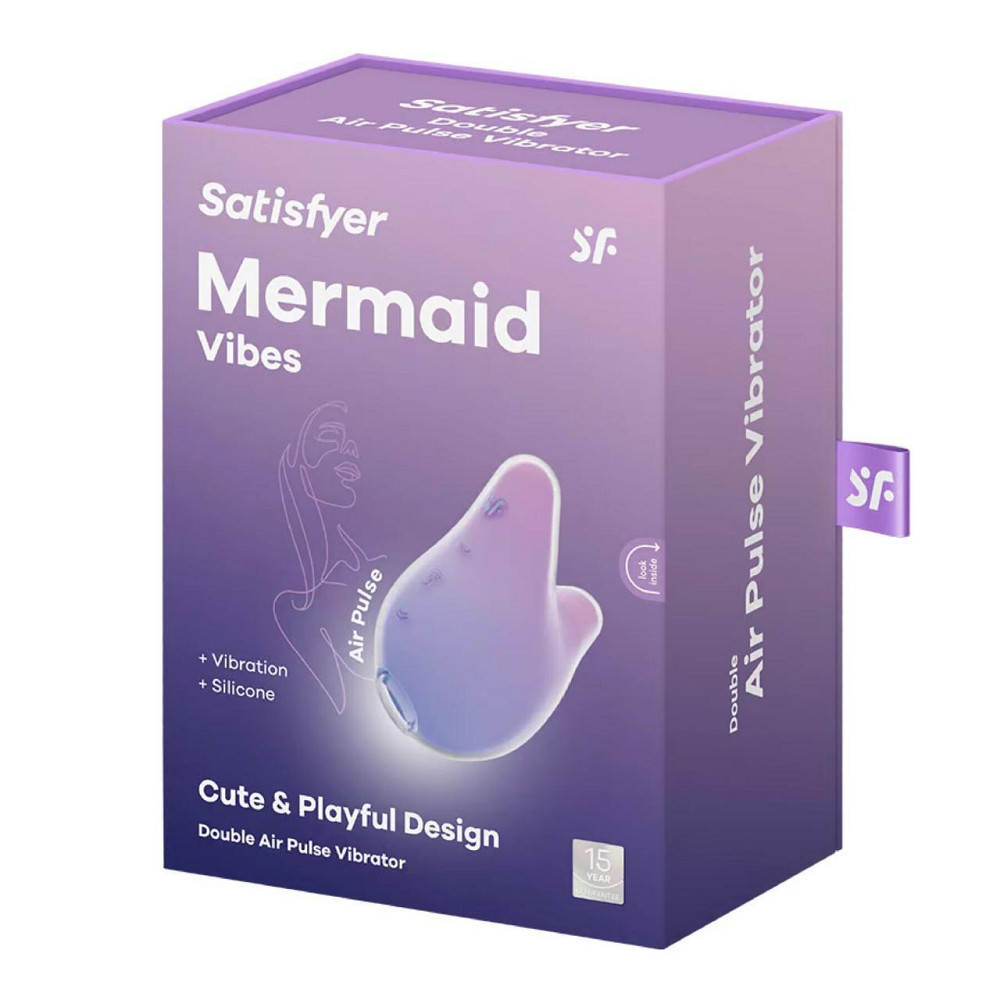 Вакуумний кліторальний стимулятор Satisfyer Mermaid Vibes Violet/Pink, 2 мотори Sex Aura Київ - фото 5