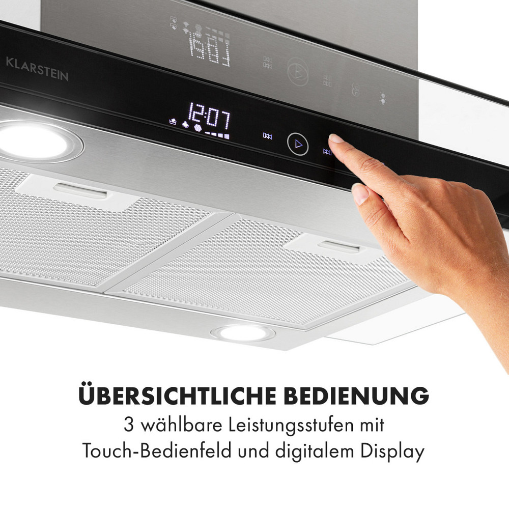 Вытяжка Aurelia 90см 600м³/ч EEC A нержавеющая сталь серебро (Германия, читать описание) Ровно - изображение 4