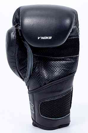 Боксерські рукавички V`Noks Futuro Tec 12 унцій (Винокс) Чорні, натуральна шкіра, преміум захист Київ