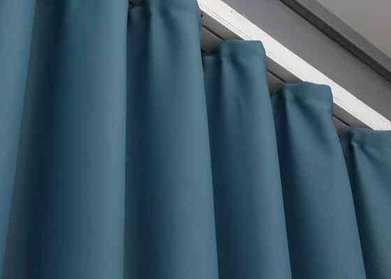 Шторна тканина блекаут, колекція "Midnight" колір синій 1675ш Київ