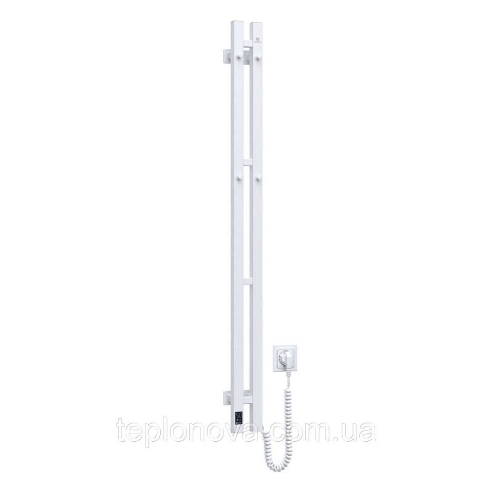 Полотенцесушитель электрический Navin Силуэт Квадро 90х1200 Sensor правый, белый Черновцы - изображение 8