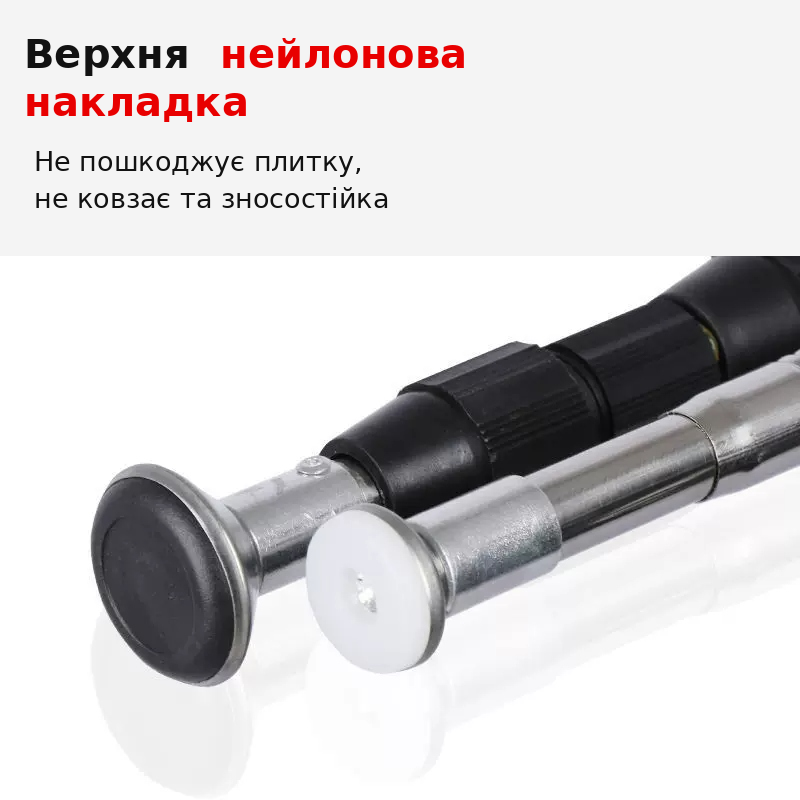 Телескопический упор из нержавеющей стали 2,4 м для плитки, дверных коробок и монтажных работ 1 шт. (164455022) Киев - изображение 4