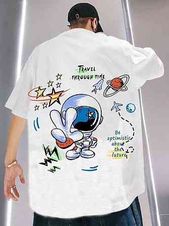 Футболка чоловіча с принтом  46 Біла 2664091005 Дніпро