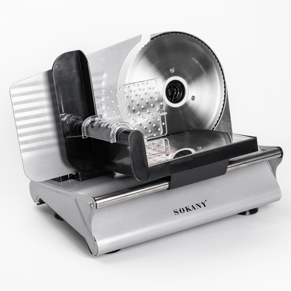 Слайсер професійний Sokany 500 Вт скиборізка для м'яса SK-446 Коломыя - изображение 7