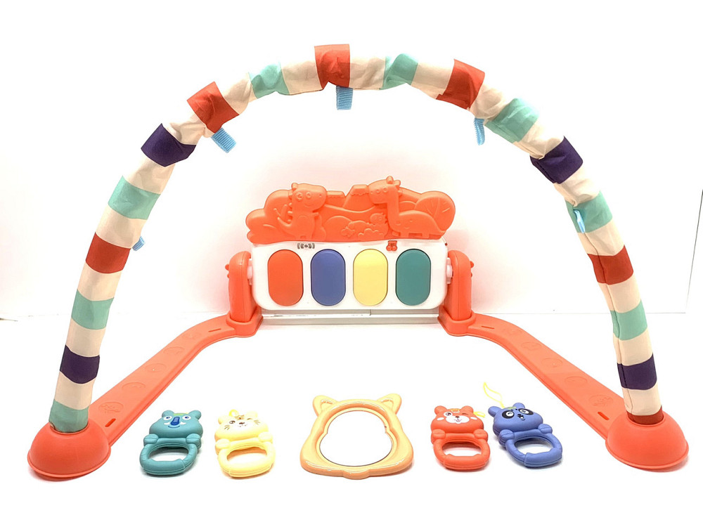 Килимок дитячий музичний у комплекті 5 іграшок підвісок Червоний (105) Чернигов - изображение 4