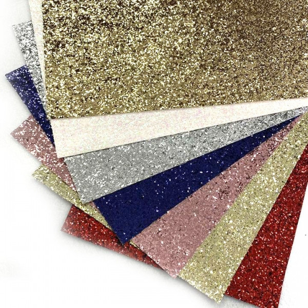 Екошкіра для рукоділля з блискітками 10 листів Київ - фото 1