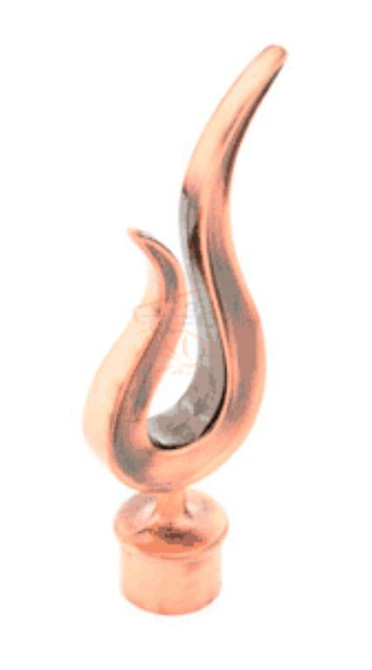 Наконечник для металевого карниза "Віоло" (колір мідь, діаметр 16 мм) Бровари - фото 1