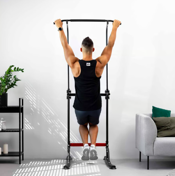 Силова станція HS-1012K тренувальна станція з турніком для підтягувань і ручками для французьких і шведських віджимань Київ - фото 10