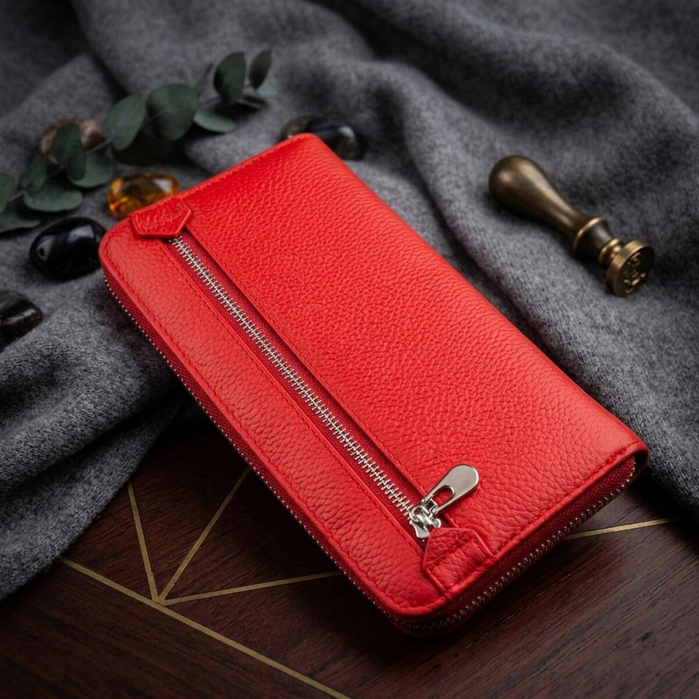 Грациозный женский клатч ST Leather 18862 Красный Киев - изображение 11