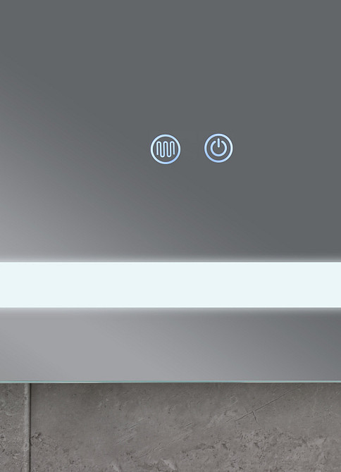 Дзеркало Mixxus WARM MR12-80x70-Reverse з Led Touch, Anti-fog, димером, регулятором яскравості (MI6936) Київ - фото 2