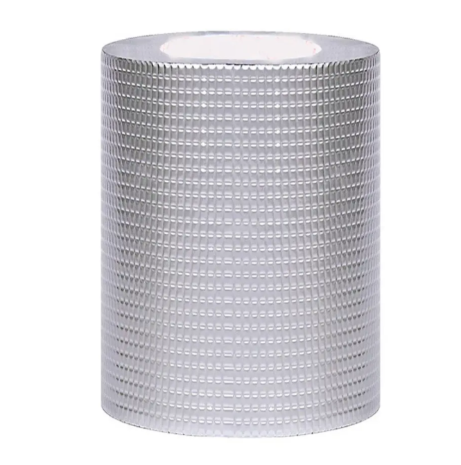 Бутилова водонепроникна стрічка з алюмінієвою фольгою 7233 (BUTYL SELF-ADHESIVE) 15 см*1.2 мм*10 мм Дніпро - фото 1