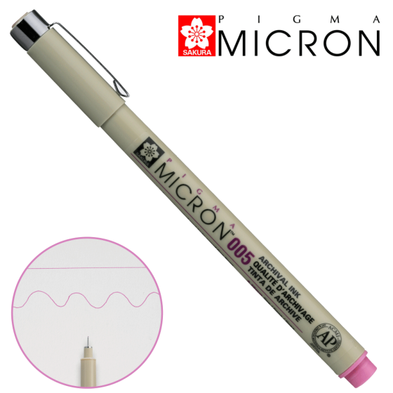 Линер PIGMA MICRON (0.05) 0,2мм Розовый Sakura Киев