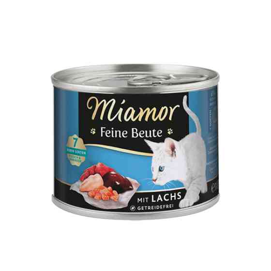 Miamor Feine Beute mit Lachs МИАМОР ФАЙНЕ БАЙТЕ ЛОСОСЬ беззерновой полнорационный влажный корм для котов Киев