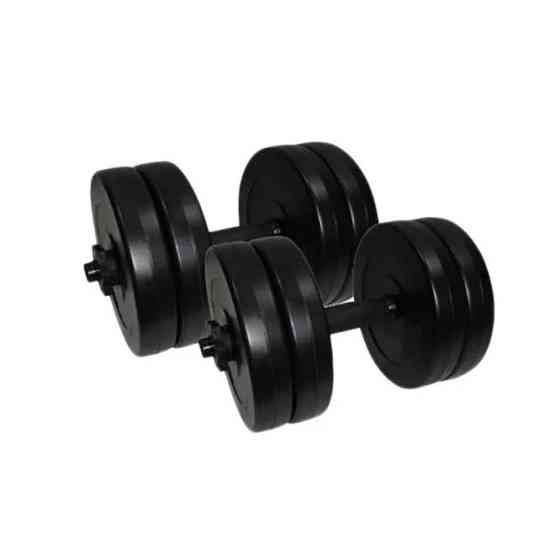 Гантели наборные композитные в пластиковой оболочке 2 шт по 11 кг Rock Pro NE-PL-G-011-2 Винница