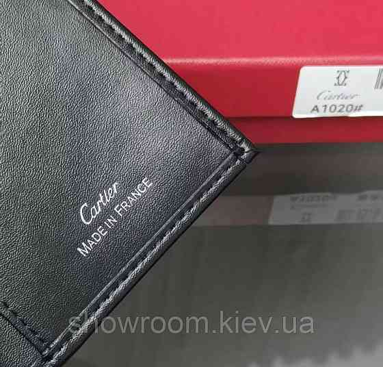 Мужской брендовый вертикальный кошелек Cartier (1020) Киев