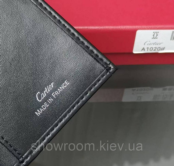 Чоловічий брендовий вертикальний гаманець Cartier (1020) Київ - фото 6