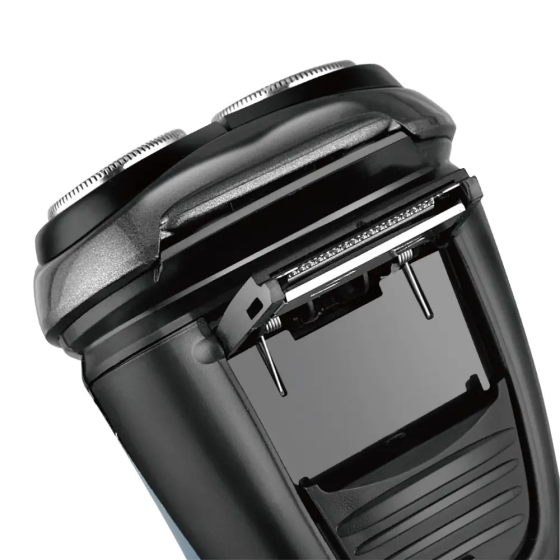 Электробритва RAF R11205 аккумуляторная с тремя плавающими головками, сухое бритье, триммер, USB, черная Одесса