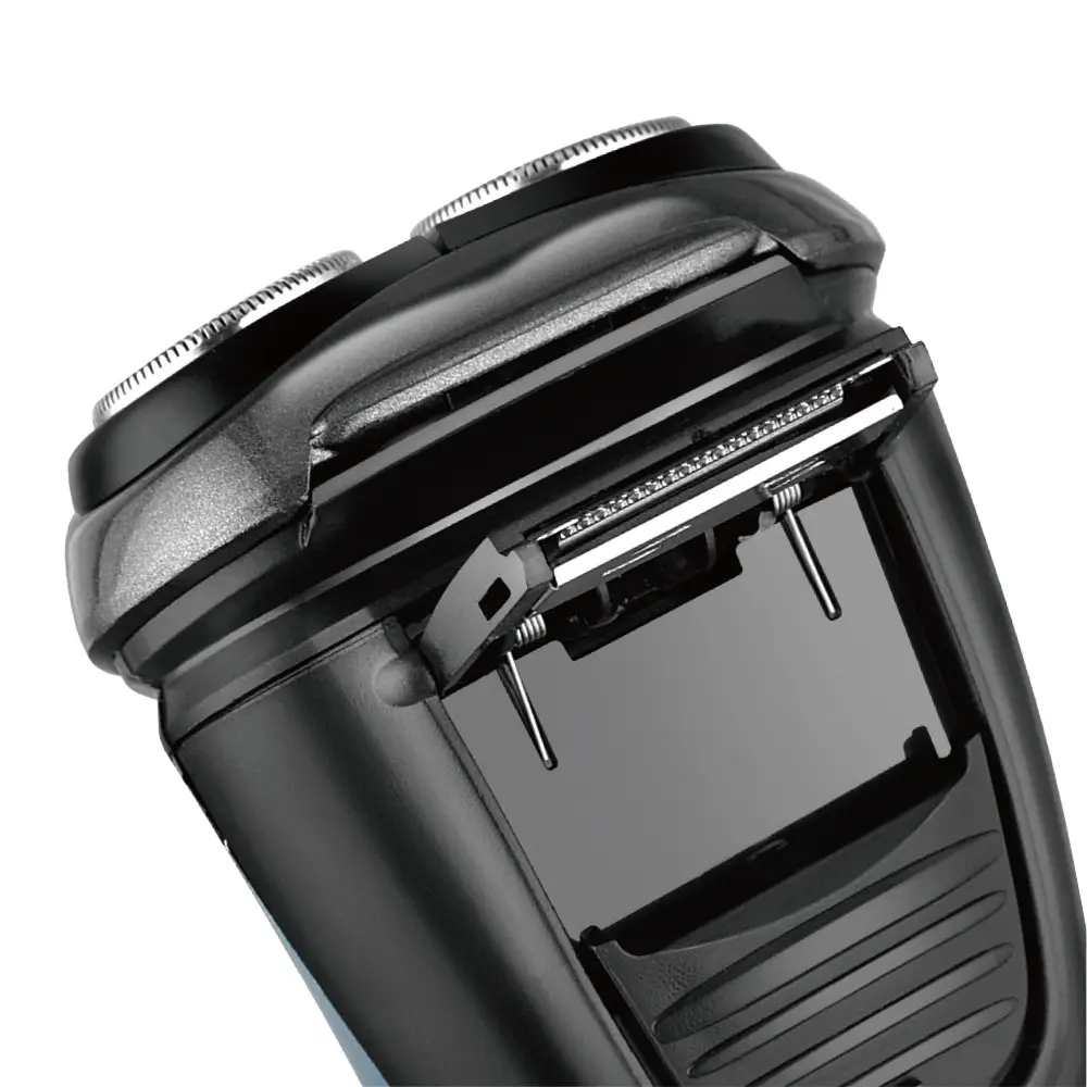 Електробритва RAF R11205 акумуляторна з трьома плаваючими головками, сухе гоління, тример, USB, чорна Одеса - фото 3