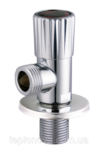 !Кран кутовий кераміка SOLOMON EXCLUSIVE 1/2″X3/4″ 989 CHROM ( 1шт.) Чернівці - фото 1