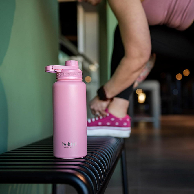 Бутылочка для води металева з підвійною вакуумною ізоляцією Bohtal Insulated Sports Bottle 960 ml/32 oz Кам'янське - фото 8