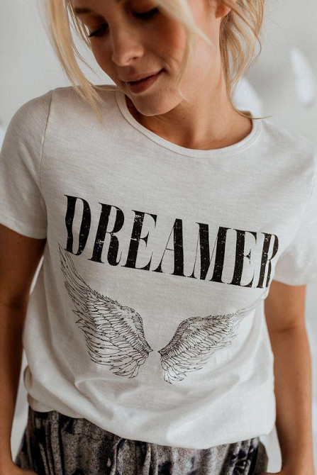 Футболка женская с принтом  42 Белая 2664083183 Днепр - изображение 1