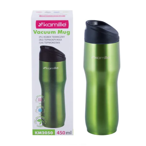 Термочашка 400мл нержавіюча сталь (мікс) KAMILLE 2050 Житомир - фото 7