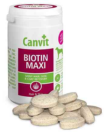 Canvit Biotin maxi (Канвіт Біотин максі) вітамінна кормова добавка для ідеальної вовни собак від 25 кілограмів. 230 г. Запоріжжя