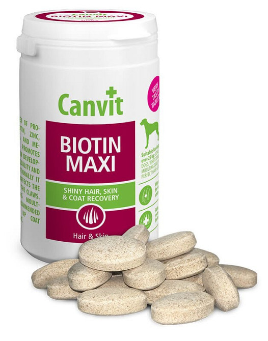 Canvit Biotin maxi (Канвіт Біотин максі) вітамінна кормова добавка для ідеальної вовни собак від 25 кілограмів. 230 г. Запоріжжя - фото 2