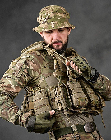 Плитоноска мультикам 4 стрічки скидання Single Sword РН3873 Київ - фото 7