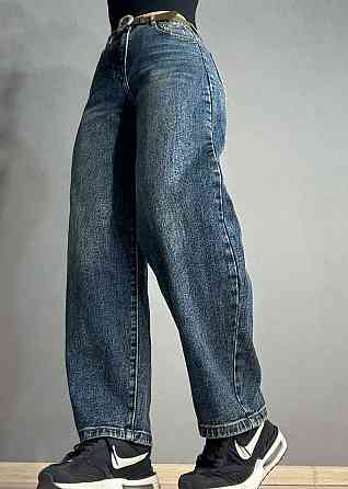 Джинсы женские Vanver 8206 skater jeans широкие с ремнем синие, синий, 25, 25, 66 см, 97 см Одесса
