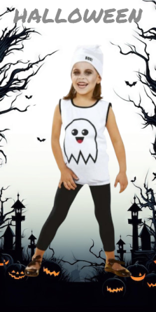 Дитячий костюм Привид на Хелловін розмір 2-4 роки 98-104 Німеччина білий Київ