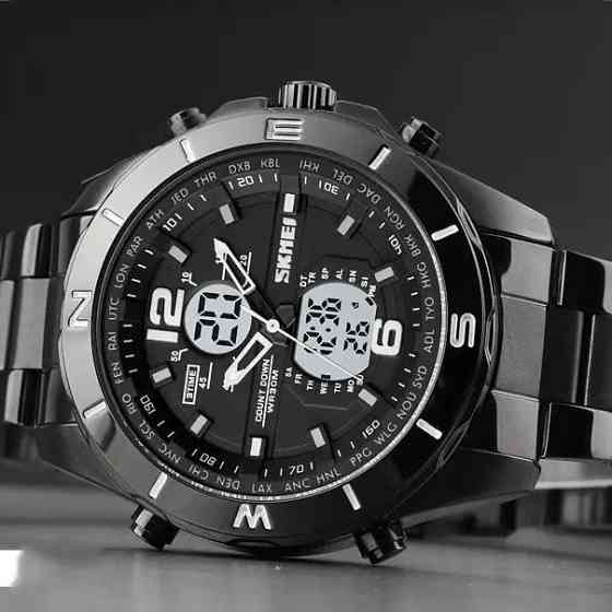 Водонепроникний годинник SKMEI 1670BKWT, Годинники військові з OE-741 офіційною гарантією Київ