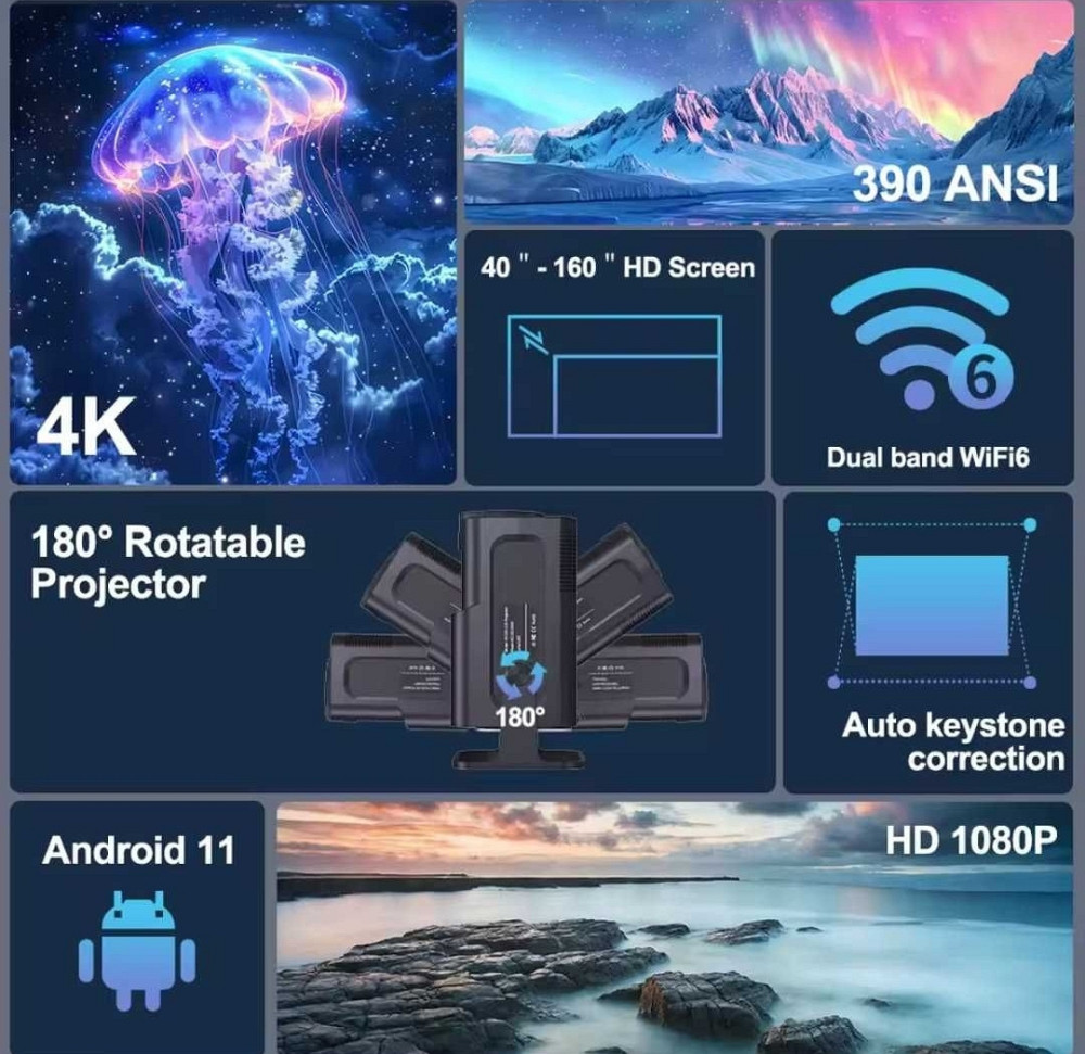 Найяскравіший 4K проектор HY 320 Pro Magcubic кіно театр дома Original. Харків - фото 2