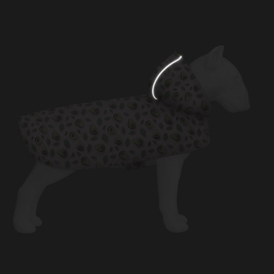 Дождевик для животных WAUDOG Clothes Накидка с капюшоном Авокадо на розовом S (356-4051) Винница - изображение 5