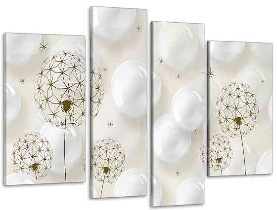 Модульна картина Кульбаби Абстракція Art-7_4 Київ