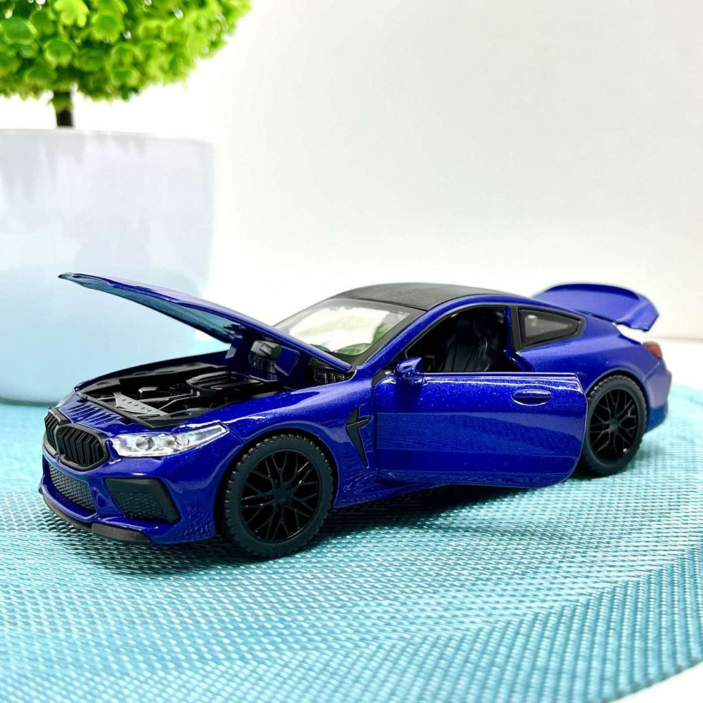 Машинка металева АвтоЕксперт ВМВ m 8 1:32 світло/звук Синя (42212) Чернигов - изображение 8