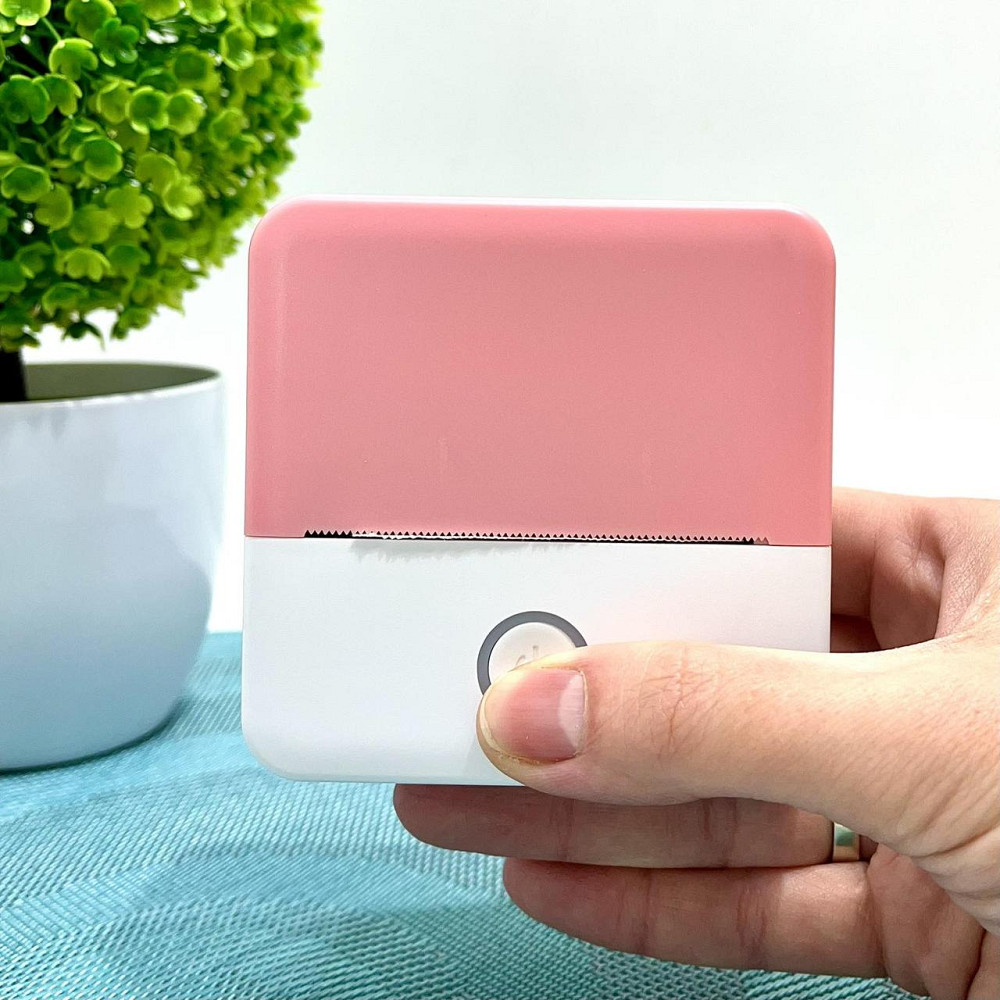 Принтер-міні дитячий портативний друк зі смартфона Рожевий (C 65320) Чернігів - фото 3