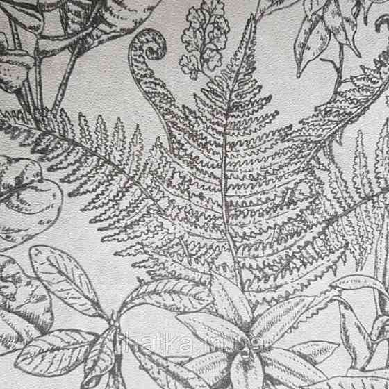 Шпалери флізелінові eco Decoprint Essentials EE22547 різні тропічні листя чорні на білому Київ