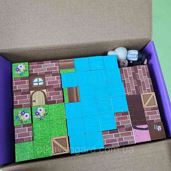 Магнітний конструктор Labubu 190 магнітних блоків будиночок (подвійні магніти) BZ 94-12 Хмельницький