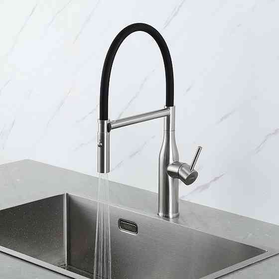 Смеситель для кухни с гибким изливом GAPPO G4098-25 сатин Киев