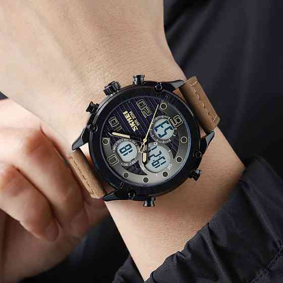 Skmei 1975LDKBNWT Dark Brown-White Leather. SBR Киев