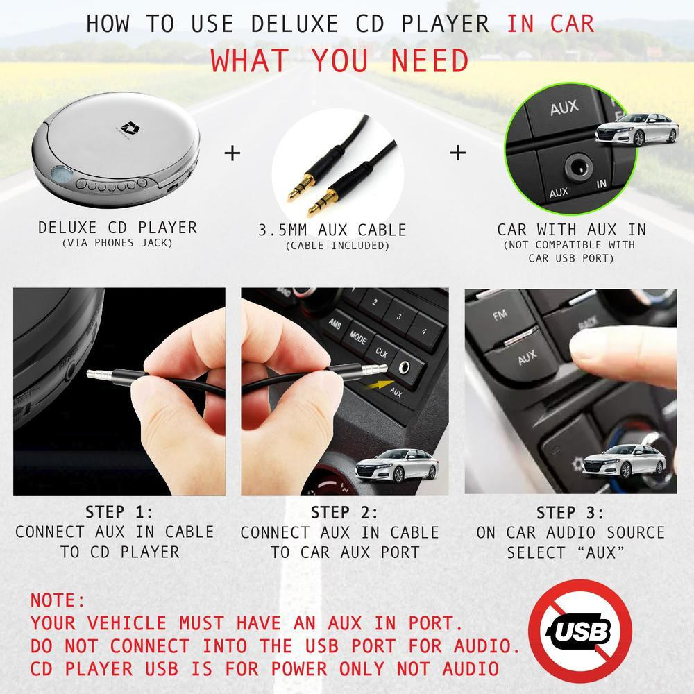 Портативный CD-проигрыватель Deluxe Products DP-PCD-001 ЖК-дисплей Днепр - изображение 4