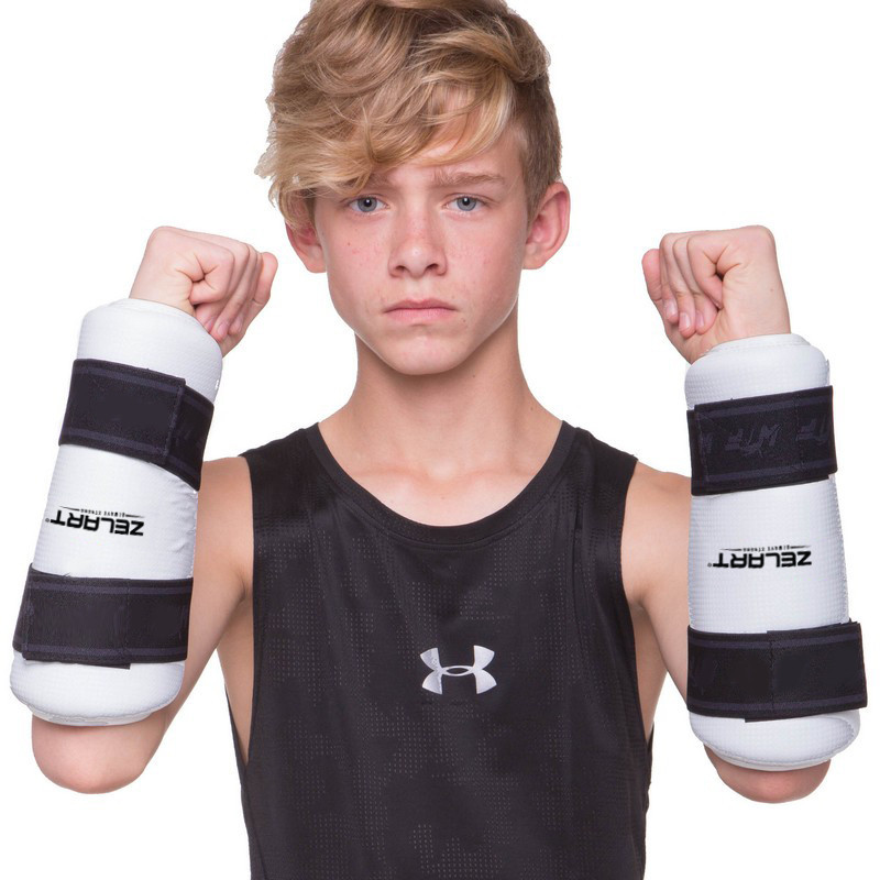Защита предплечья для тхэквондо Zelart BO-4082-W размер S-XL белый Защита для боевых искусств Киев - изображение 2