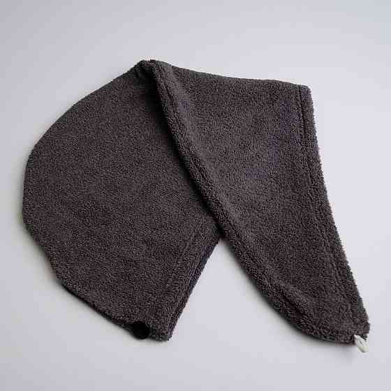 Полотенце для волос тюрбан махровое YouStar 75х26 см 100% Хлопок 400г/м2 (Серый) Сумы