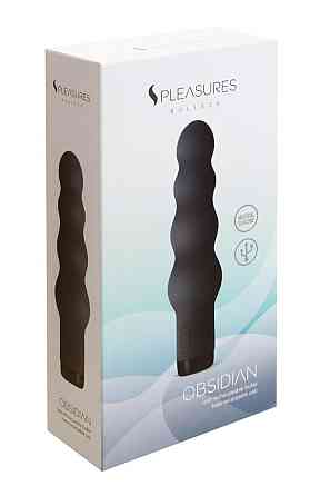 Вібратор S Pleasures Bullets Obsidian, чорний, як-от низка кульок, 10 режимів, діаметр 4,2 см Sex Aura Київ