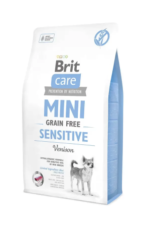 Сухий корм Бріт Brit Care Mini Grain Sensitive Venison для собак міні порід з чутливим травленням з олениною, 2 кг Вінниця