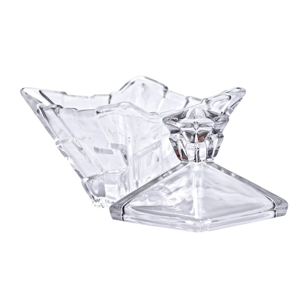 Yiwu Цукорниця з кришкою 10×10×12 см ваза цукорниця квадратна скляна HP-4-118 Коломыя - изображение 2