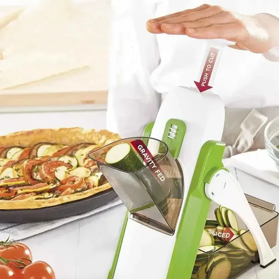 Овочерізка Safe Slice Mandoline для нарізки овочів та фруктів, нарізка кубиками, кружальцями, соломк Київ
